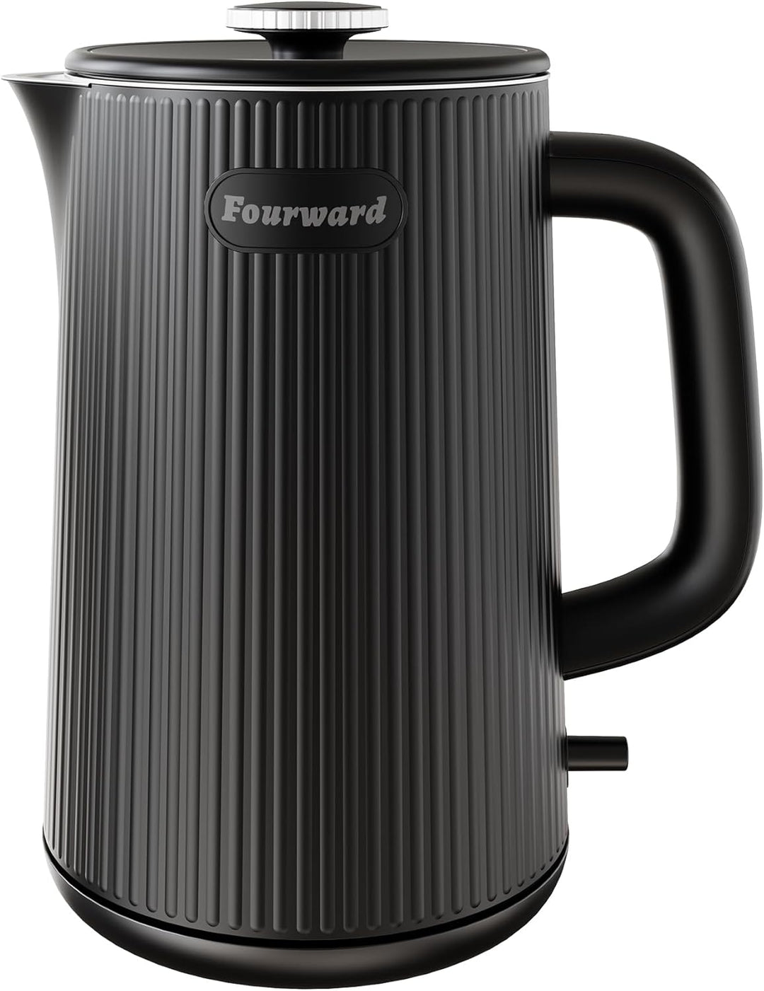 Fourward Wasserkocher - Edelstahl Kettle mit 1,7L Fassungsvermögen, 2200W Schnellkochfunktion, BPA-f