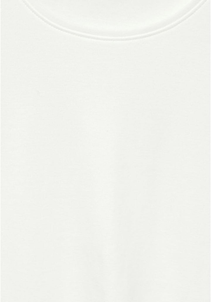 Damen Shirt mit Rundhals M Vanilla White, M Vanilla White