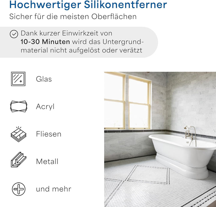 Heimwerker-Kit für Silikon-Fugen | Deutsche Herstellung | Pantentiertes Fugen-Werkzeug | Fugen-Set m