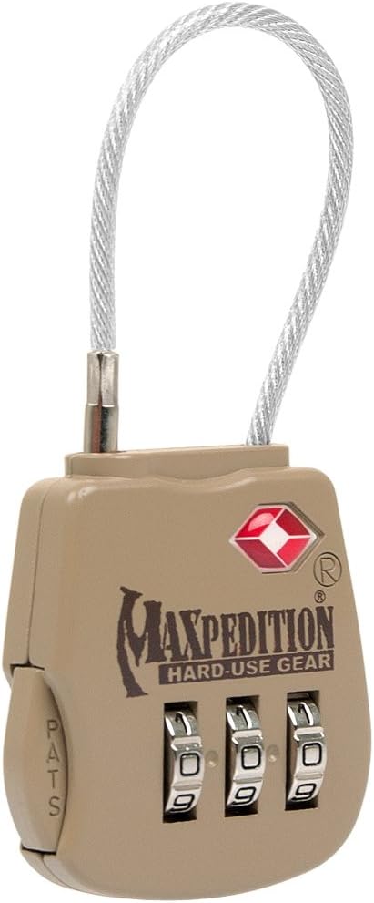 Maxpedition Gear Tactical Gepäckschloss Khaki, Khaki