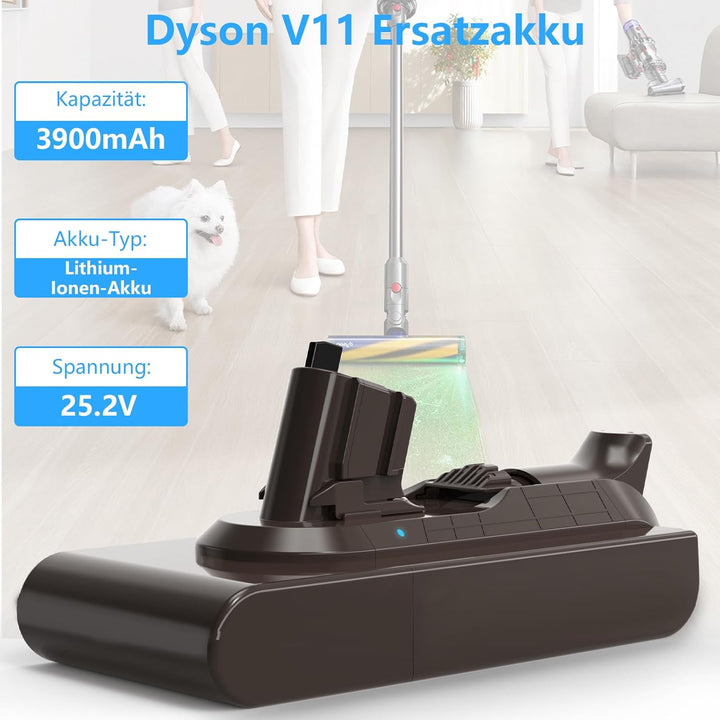 V11 Akku kompatibel mit Dyson SV15/SV16/V11 Outsize, Torque Dribe, Animal Cordless Stick/ V11 Absolu