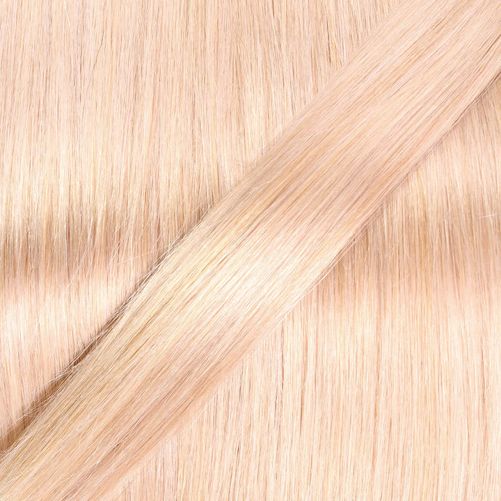 hair2heart Premium Extensions Echthaar Bondings Gewellt - 100 Strähnen 1g 60cm Aschblond #20 Aschblo