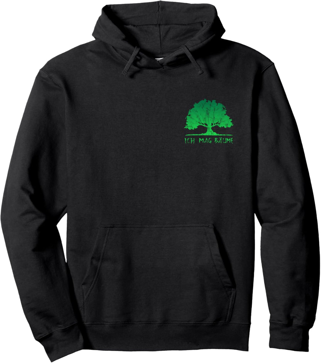 Ich mag Bäume, Wald, Natur, Wandern, Zelten, Camping, Sommer Pullover Hoodie