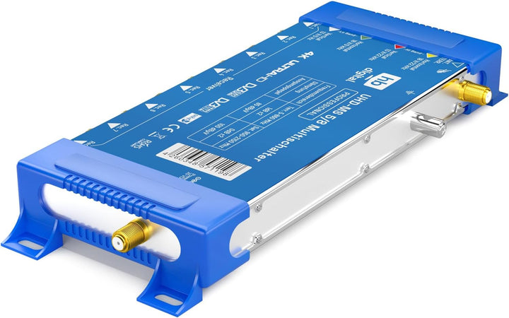 HB-DIGITAL Multischalter pmse 5/8 1x SAT bis 8 x Teilnehmer/Receiver für Full HDTV 3D 4K UHD mit Net