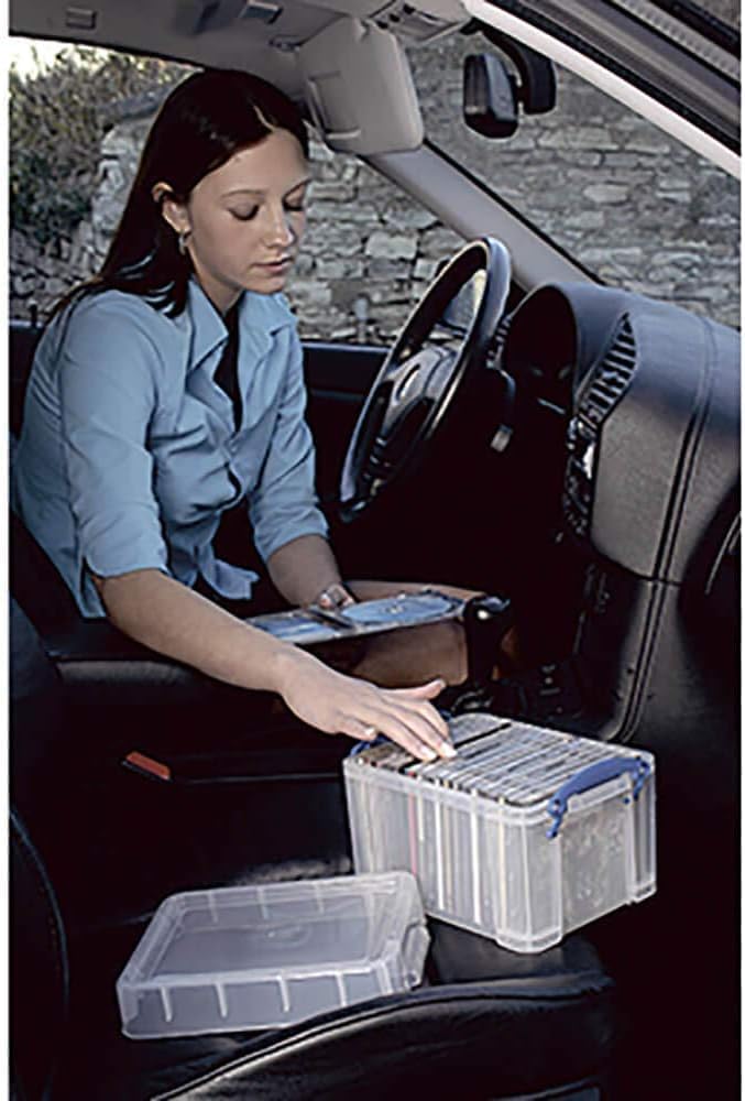 Really Useful Boxen-Set 64C, transparent Einzelbett Farblos Standardverpackung, Einzelbett Farblos S