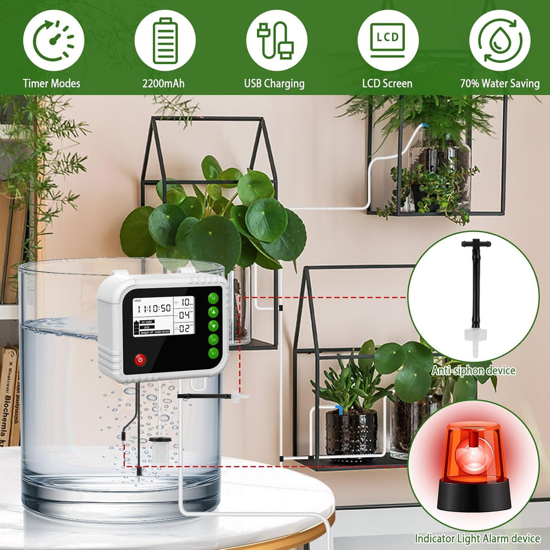 Automatische Bewässerung Indoor, Bewässerungssystem für 15 Pflanzen, Gewächshaus Bewässerung wiedera