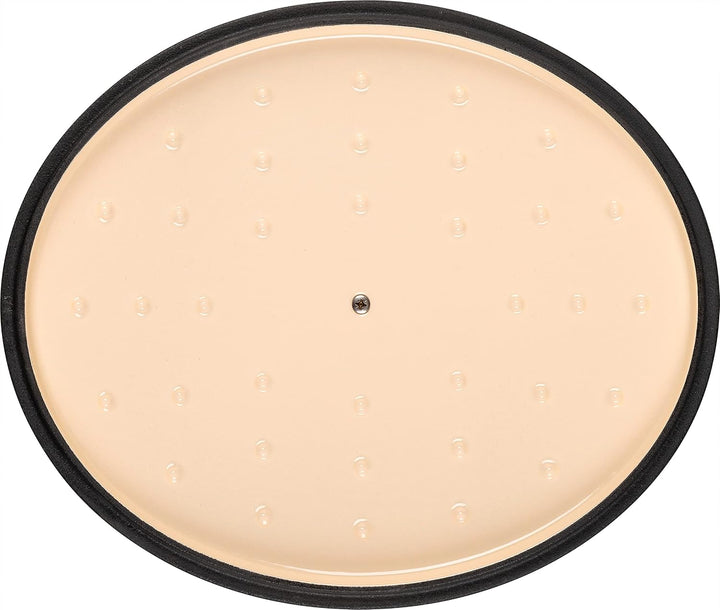 BALLARINI Bellamonte Auflaufform, Bräter, Dutch Oven, Emailliertes Gusseisen, Oval, 33 cm, 6,5 L, Ro