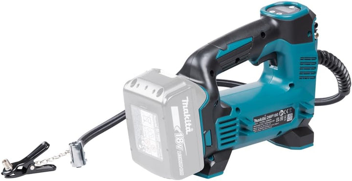 Makita DMP180Z Akku-Kompressor 8,3 bar 18 V (ohne Akku, ohne Ladegerät) Blau, Silber