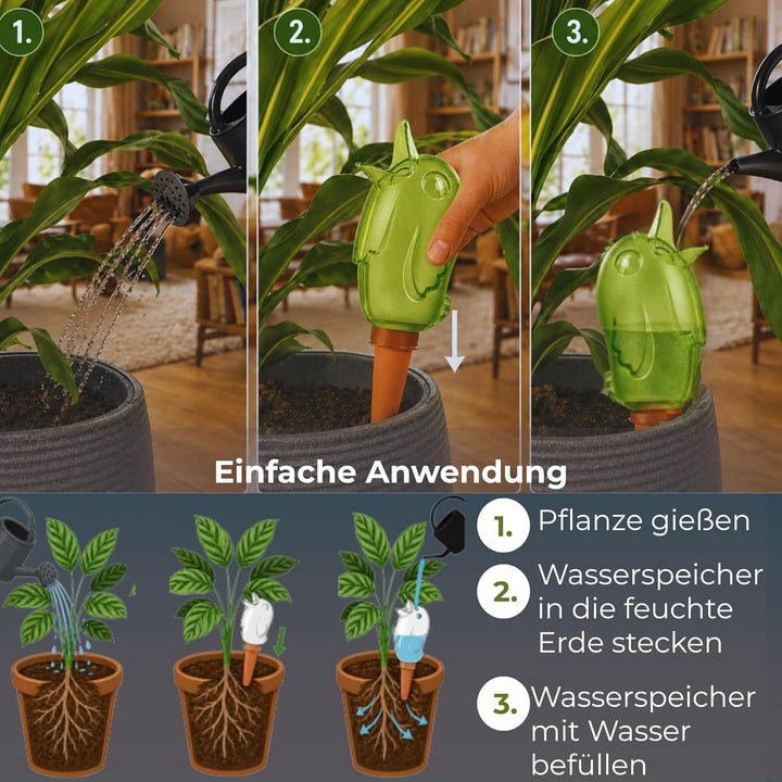 Scheurich 4er-Set Bewässerungskugel 220ml GrünWasserspender Bördy M (Grün) Wasserspeicher