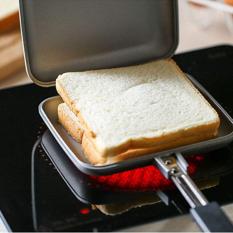 TAMUME Induktions Sandwichtoaster Antihaft-Tortenbügeleisen mit Stabilem Griff, Toastie Sandwich Mak