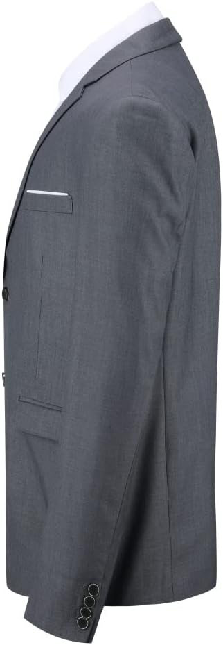 Allthemen Sakko Herren Slim Fit Sportlich Anzugjacke mit Fliege Zwei Knöpfe Herren Blazer für Busine