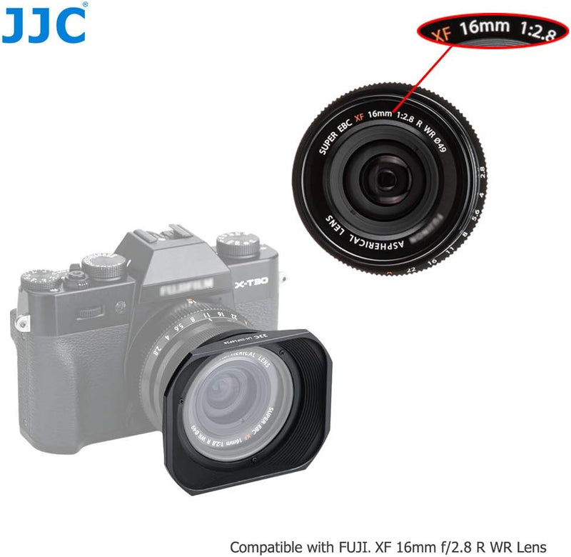 JJC Gegenlichtblende Schwarz für Fujifilm XF 16mm f/2.8 R WR Objektiv