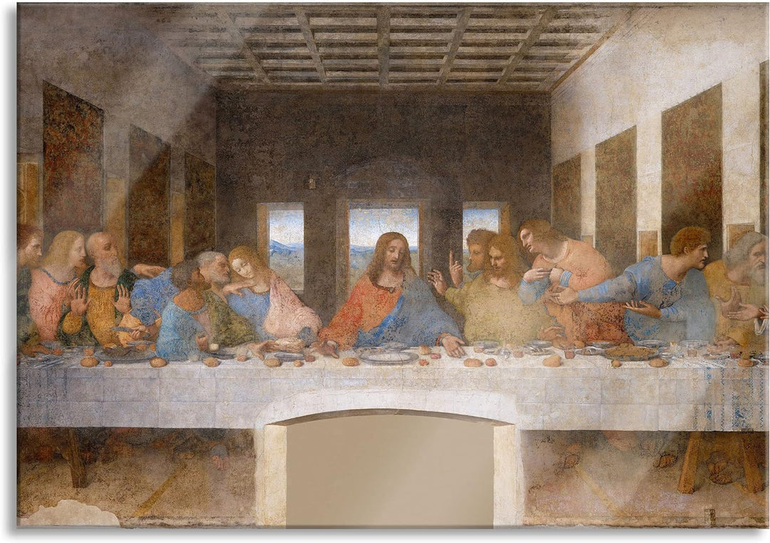 Pixxprint Glasbild | Wandbild aus Echtglas | Claude Monet - Trauerweide | 80x60 cm | inkl. Aufhängun