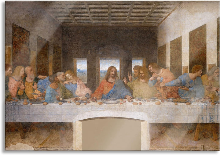 Pixxprint Glasbild | Wandbild aus Echtglas | Claude Monet - Trauerweide | 80x60 cm | inkl. Aufhängun