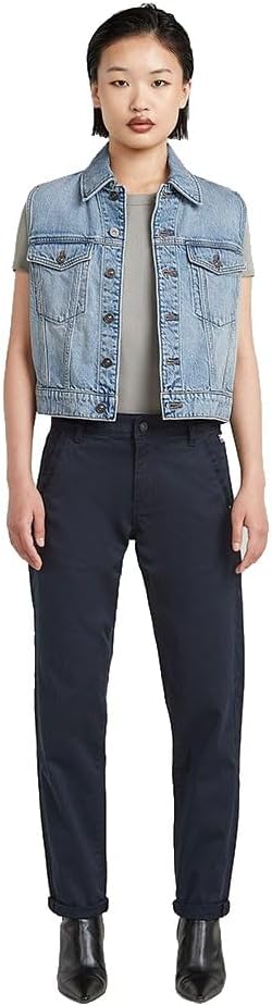 G-STAR Damen Kate Boyfriend Chino 23W / 30L Blau (Salute D25257-c105-c742), 23W / 30L Blau (Salute D