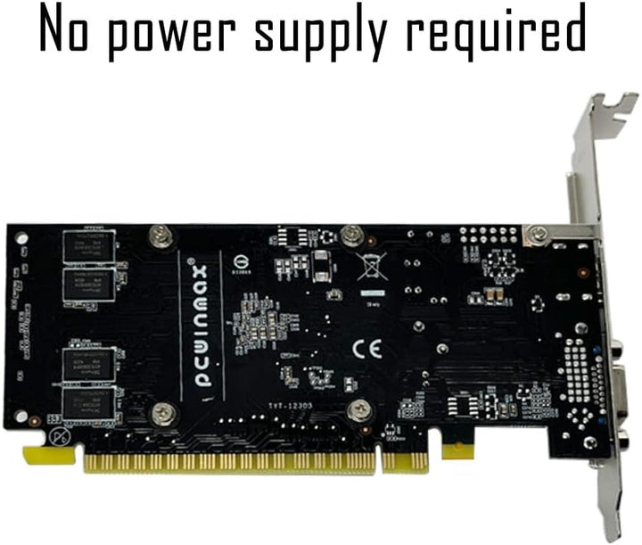 SAPLOS Geforce GT 610 Grafikkarte, 2GB DDR3 64-bit, VGA HDMI, Low Profile grafikkarte, PCI Express x