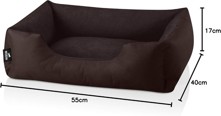 BedDog Hundebett ZARA, Hundekissen mit abziehbaren waschbaren Bezug, Hundekorb, Hundesofa, für klein