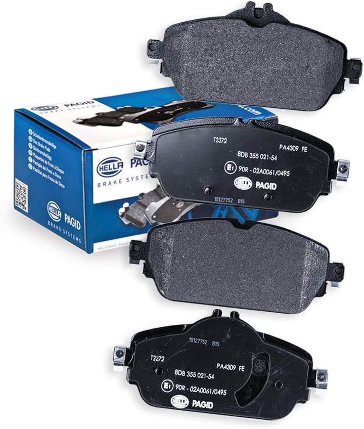 HELLA PAGID 8DB 355 021-541 Bremsbelagsatz - T2372 - Dicke/Stärke: 19.3mm - Bremssystem: TRW - für V