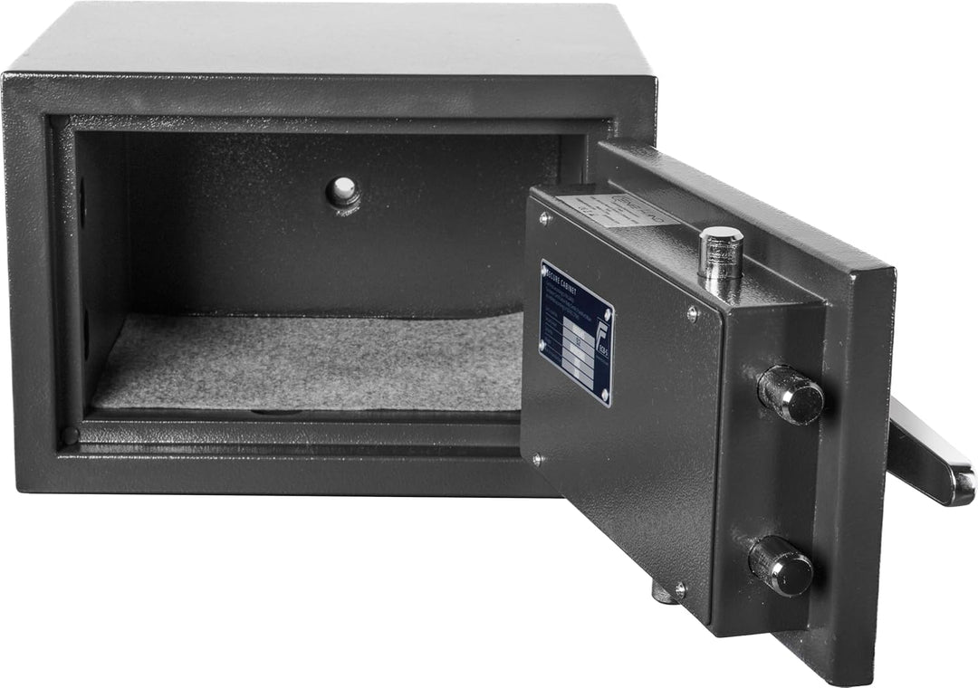 Elektronischer Safe zertifiziert g EN 14450:2017 S2 Standard ECB-Certification mit Doppelbartschloss