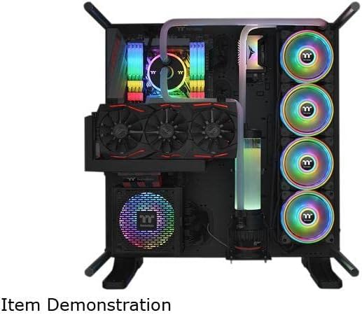 Thermaltake Riing Quad CL-F088-PL12SW-B, 120 mm, 16,8 Millionen RGB-Farben (Alexa, Razer Chroma), So