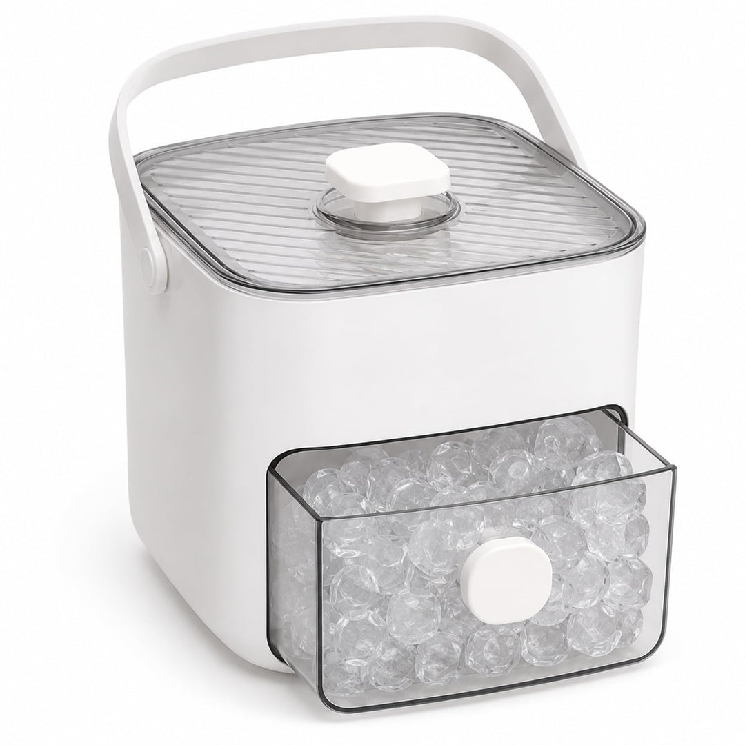 Klein Eiswürfelmaschine, Ice Cube Maker, 48 Stück Eiswürfel, einfaches Drücken, um das Eis zu lösen,