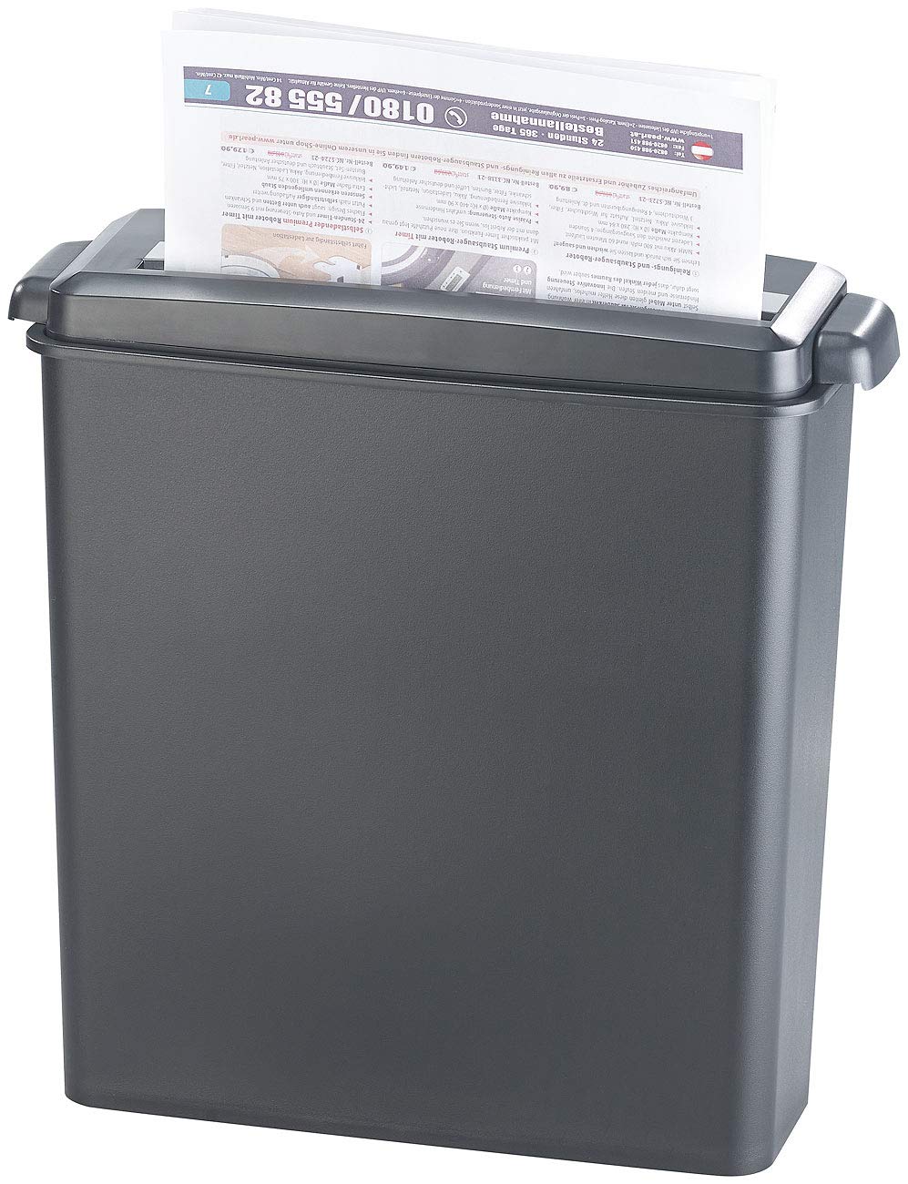 General Office Papierschredder: Aktenvernichter für 6 Blatt A4 und Karten, Streifenschnitt, 8 Liter