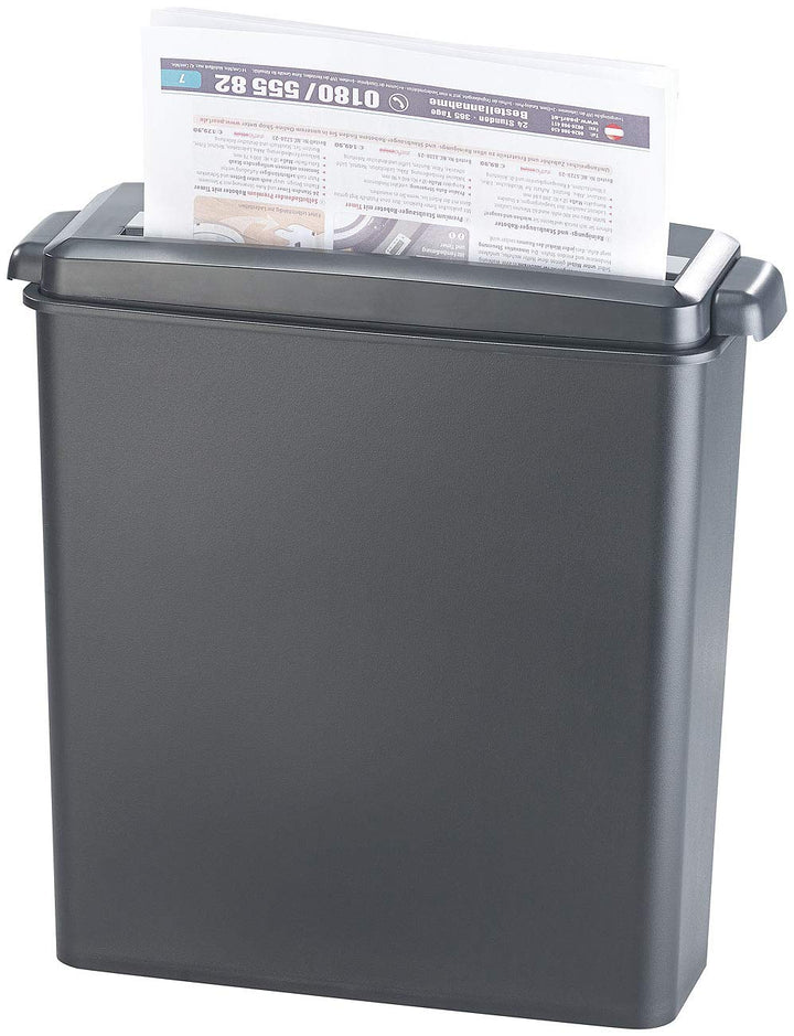 General Office Papierschredder: Aktenvernichter für 6 Blatt A4 und Karten, Streifenschnitt, 8 Liter