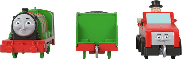 Thomas & Friends Fisher-Price Henry with Winston and Sir Topham Hatt, Motorized Toy Train for Presch