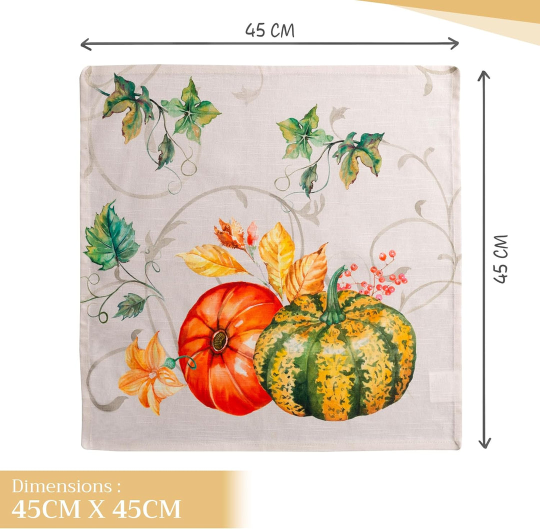 Maison d' Hermine Stoffservietten 4er Set aus 100% Baumwolle Wiederverwendbare Stoffservietten Weihn