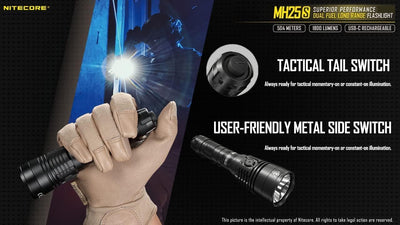 FLASHLIGHT MH SERIES/1800 LUMENS MH25S NITECORE