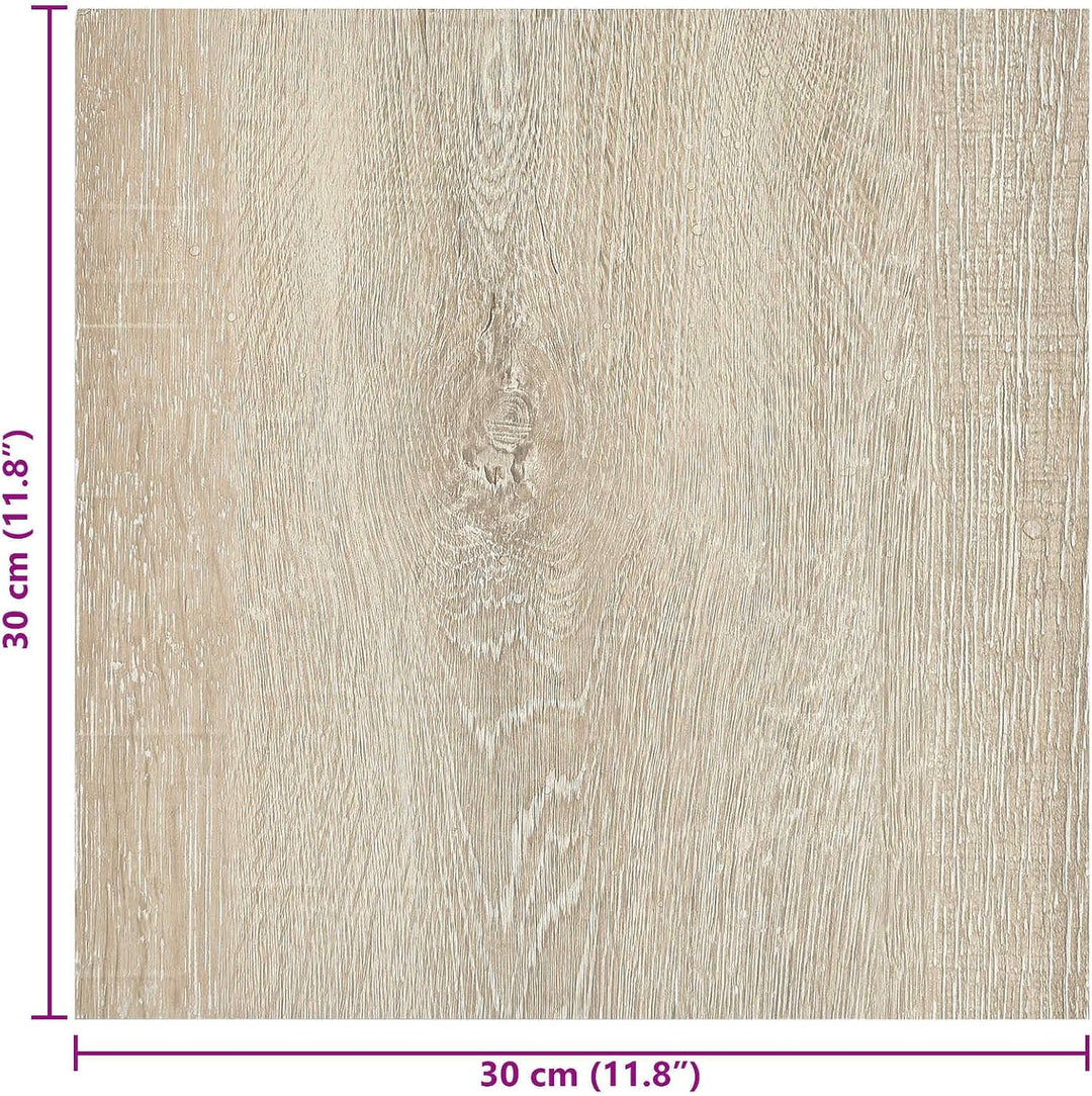 Selbstklebende Bodenplanken aus PVC 30,5 x 30,5 cm, 20 Stück, quadratisch, fussbodenbelag für Wohnzi