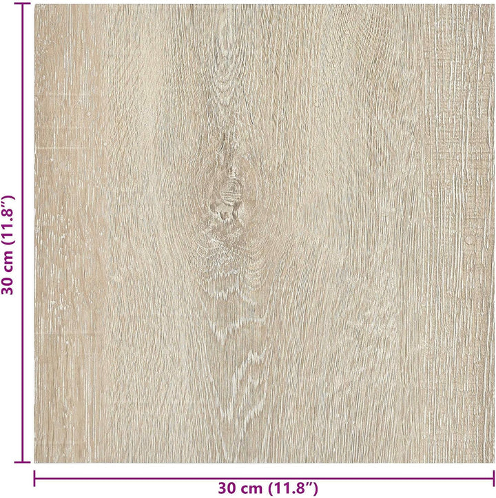 Selbstklebende Bodenplanken aus PVC 30,5 x 30,5 cm, 20 Stück, quadratisch, fussbodenbelag für Wohnzi