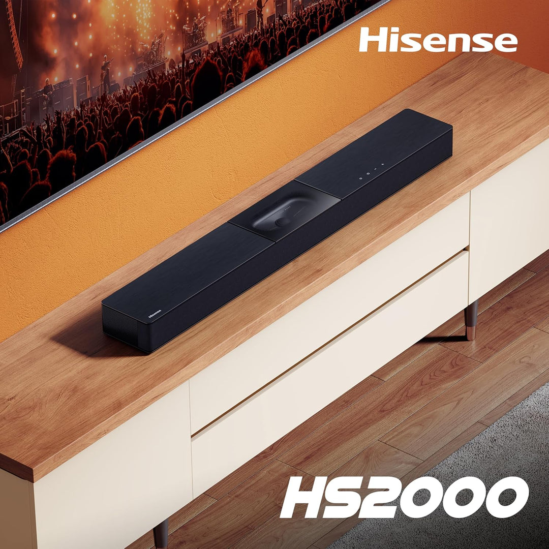 Hisense HS2000 2.1 Kanal Soundbar mit integriertem Subwoofer, 240W, Dolby Audio, Bluetooth, HDMI ARC
