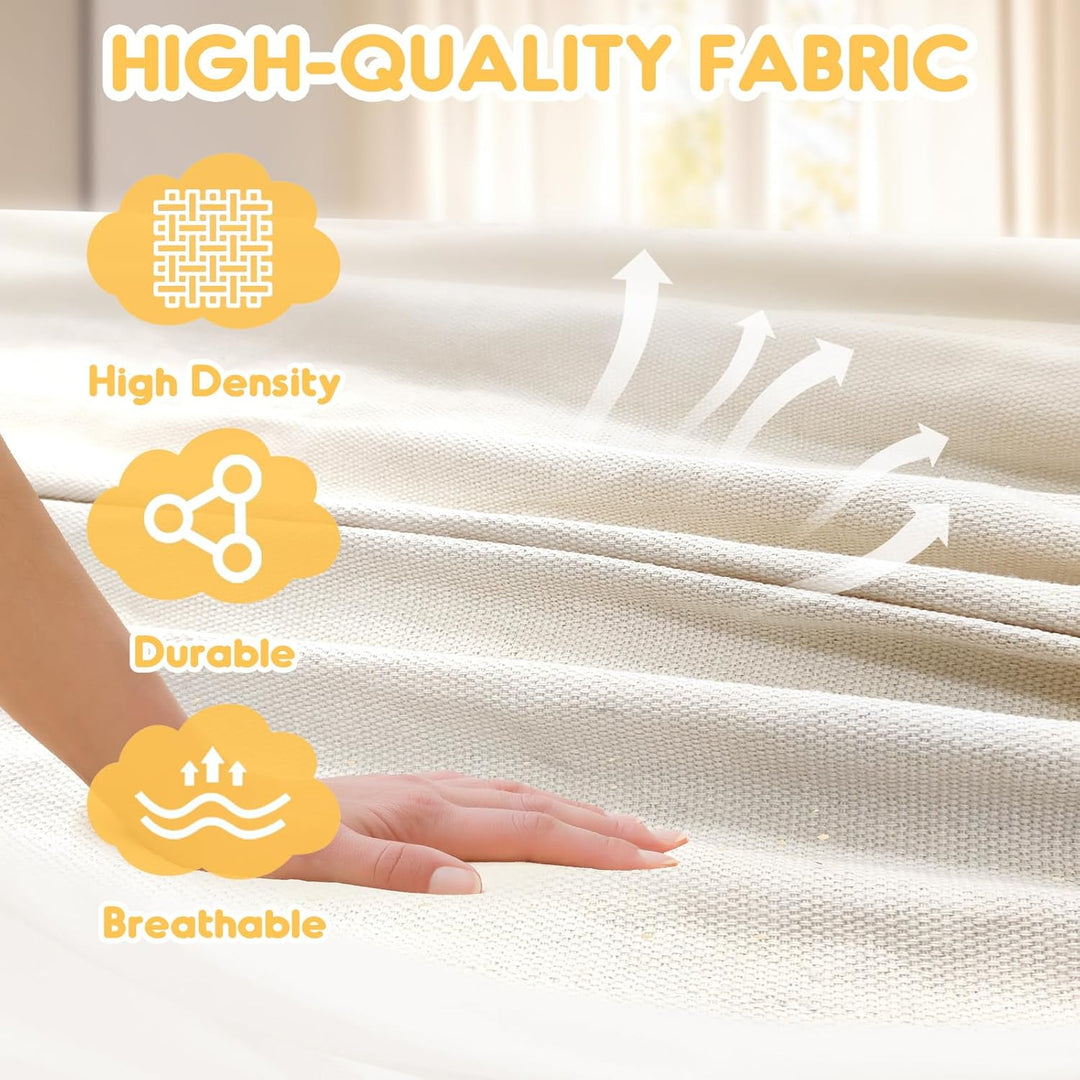 ANYOO Hängematte Outdoor Baumwolle Bequemer Stoff mit Baumfreundlichen Gurten zum Aufhängen, Robuste