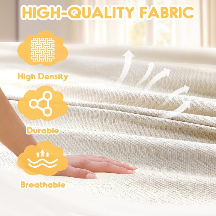 ANYOO Hängematte Outdoor Baumwolle Bequemer Stoff mit Baumfreundlichen Gurten zum Aufhängen, Robuste
