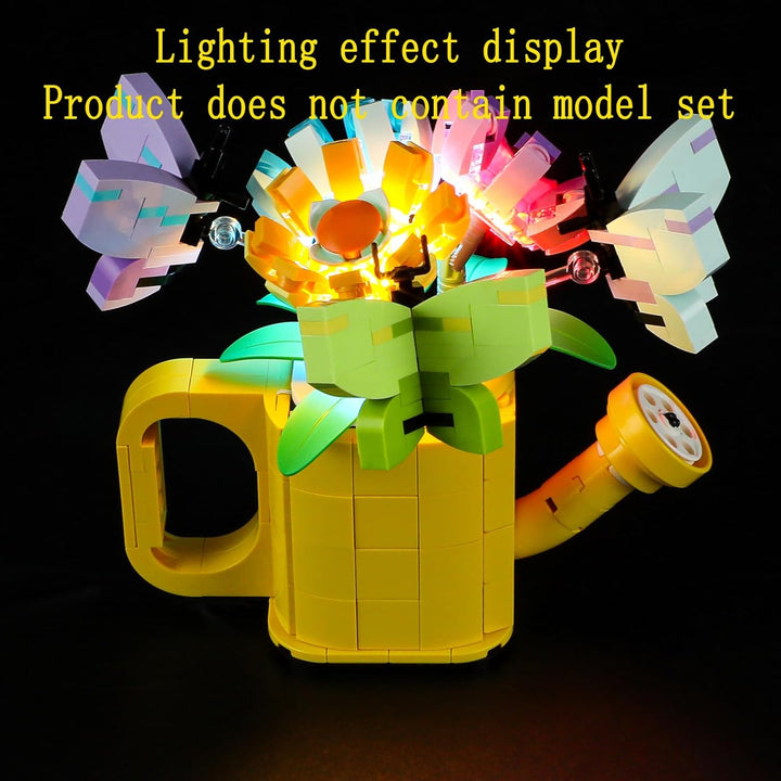 GEAMENT LED Licht-Set Kompatibel mit Lego Giesskanne mit Blumen (Flowers in Watering Can) - Beleucht