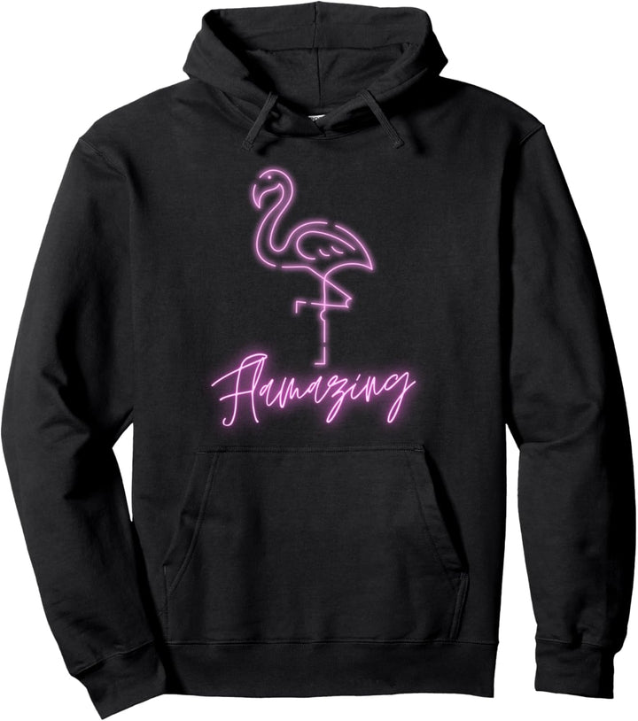 Flamazing Pinker Leuchtender Flamingo Geschenk I'm Flamazing Pullover Hoodie