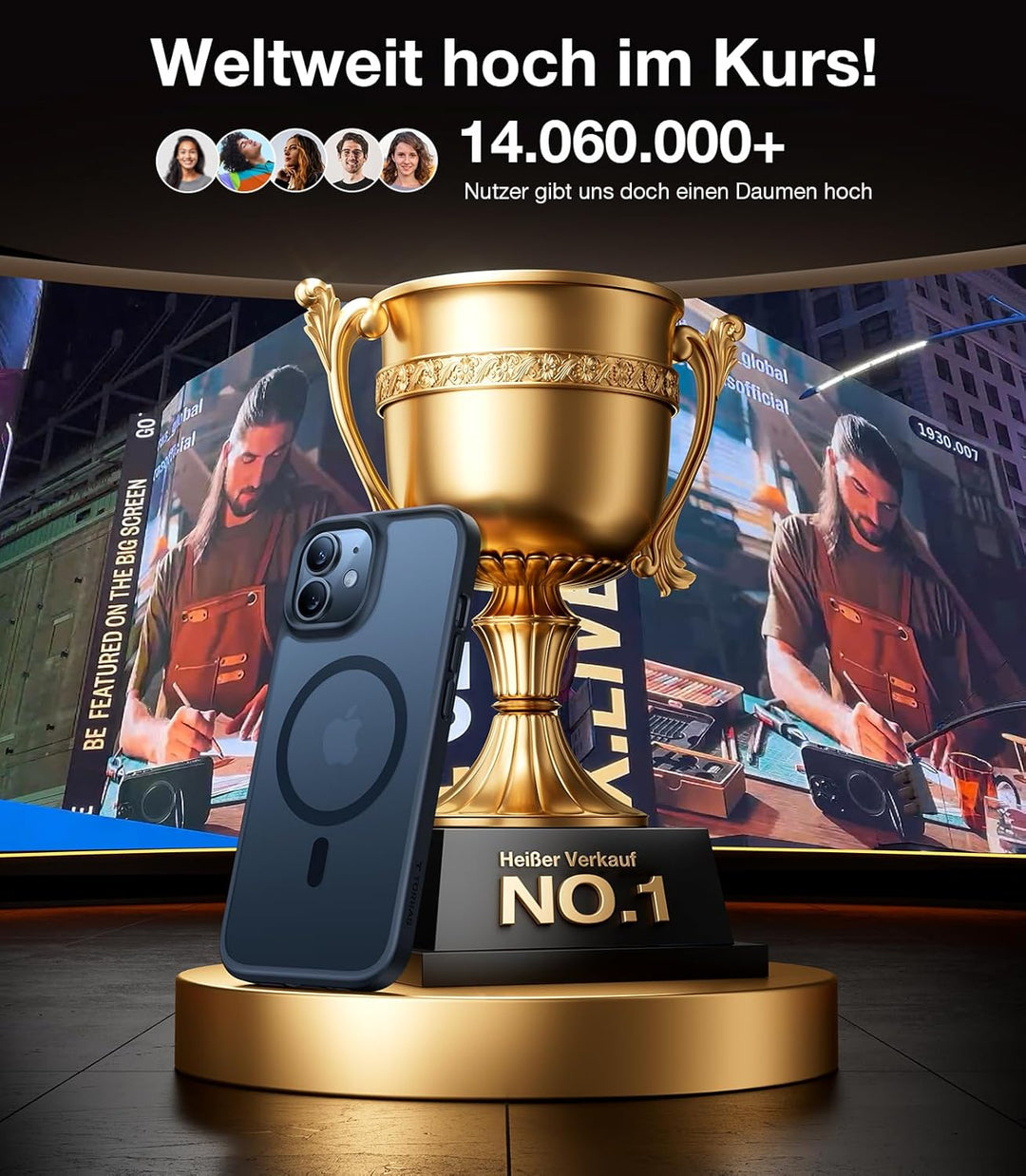 TORRAS Guardian-Mag für iPhone 12 Hülle für MagSafe [Nr.1 Schutzkraft und Magnetkraft] iPhone 12 Pro