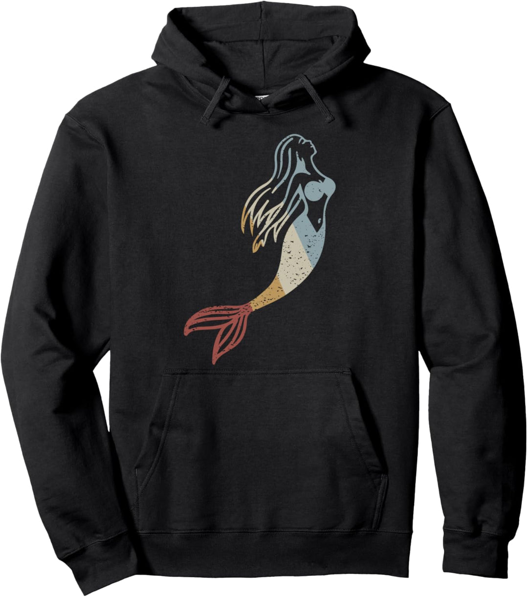 Meerjungfrau Retro Style Vintage Pullover Hoodie