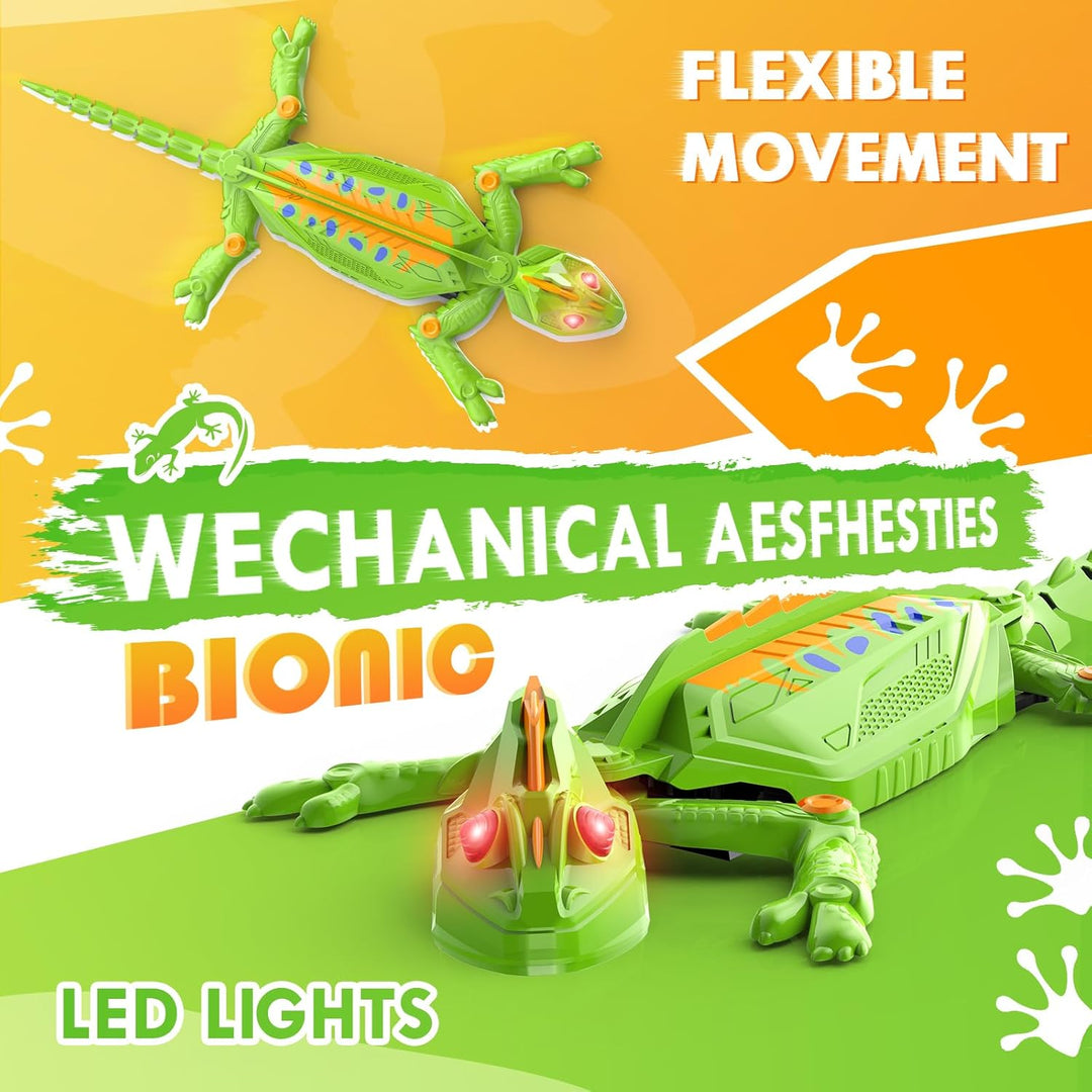 Wall Crawler Gecko, Ferngesteuerter Gecko, der an Wänden und Decken entlang krabbelt, Eidechse Robot