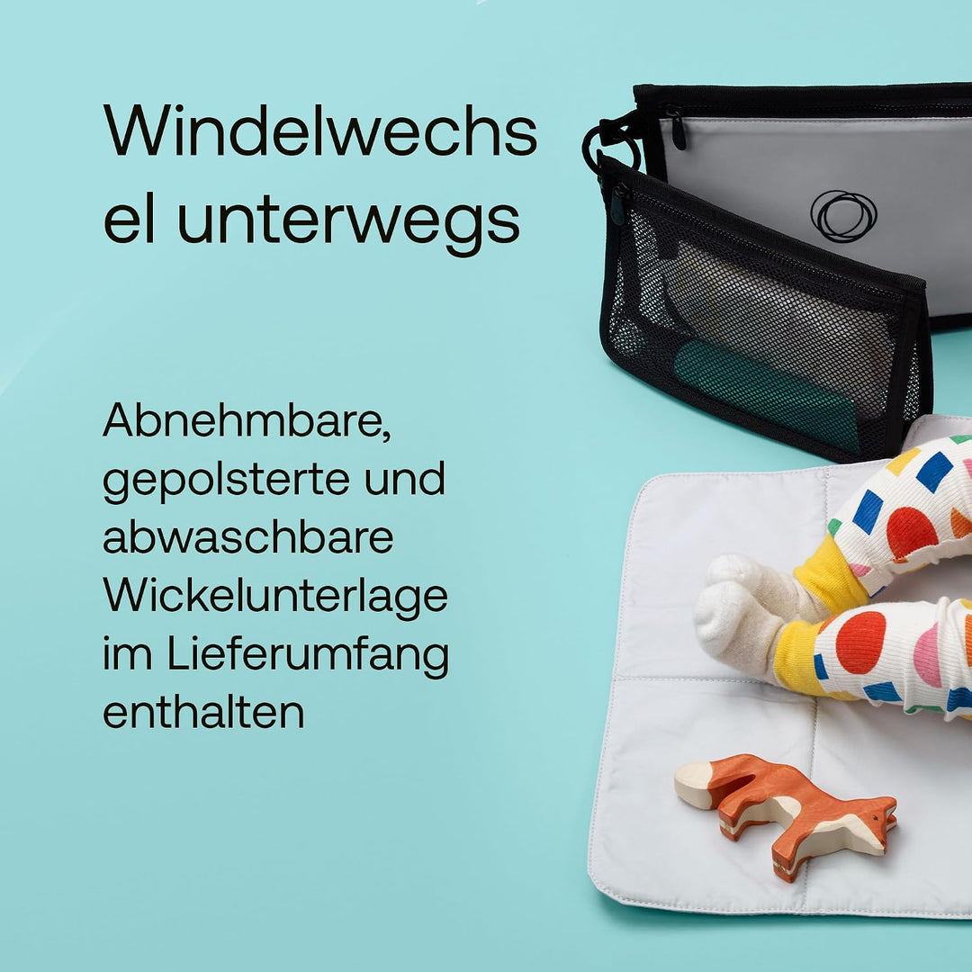 Bugaboo Wickelrucksack, Wasserabweisende Tasche aus nachhaltigem Material, Einfach zu reinigen, mit