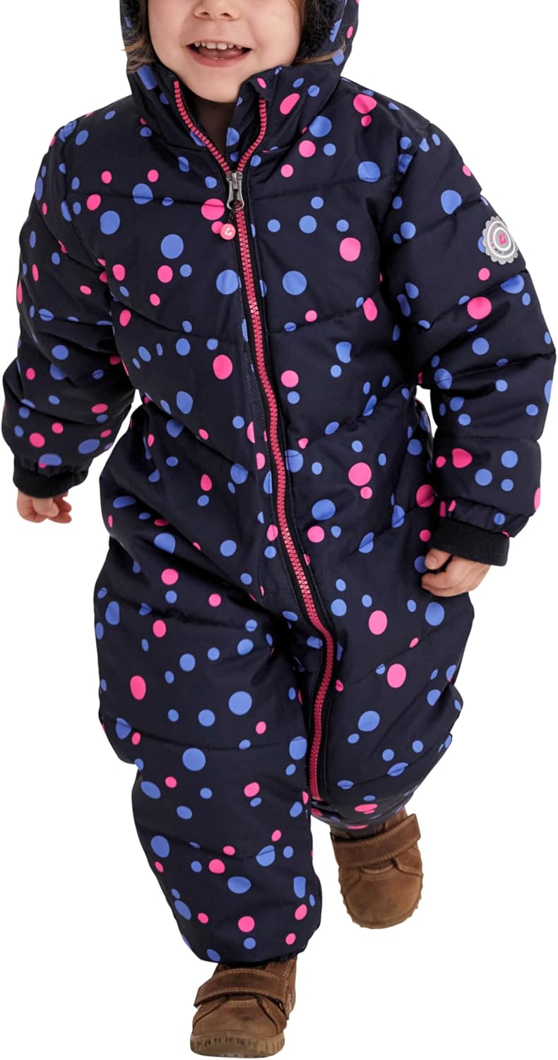 Killtec Unisex Kinder Karter Mini Overall In Daunenoptik Mit Kapuze 98-104 dunkelnavy, 98-104 dunkel