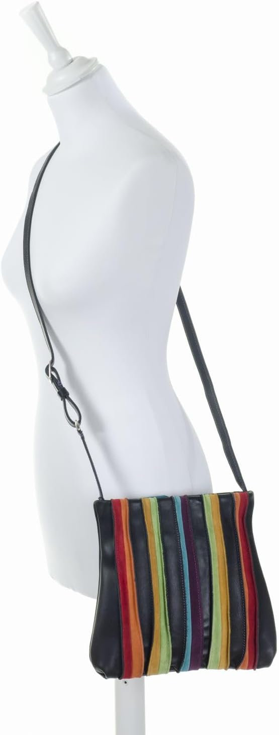 mywalit Unisex Medium Cross Body Bag Stofftasche Schwarz - Schwarz, Schwarz - Schwarz