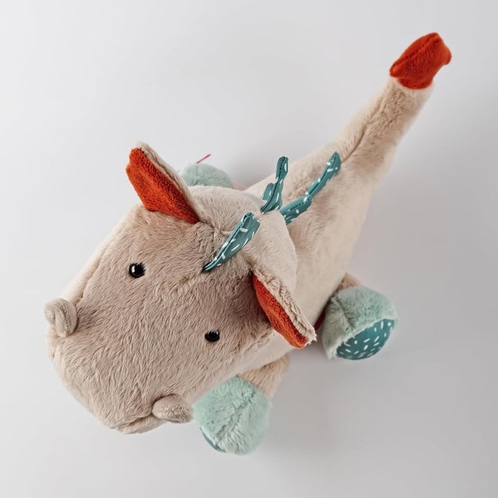 sigikid 43273 Drache Patchwork Sweety, Plüsch, Kuscheltier, Stofftier, kuschelweich, Trendfarben, ab