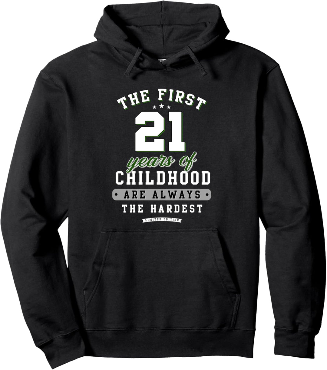 21. Geburtstag lustiges Geschenk life Begins at 21 Jahre alt Pullover Hoodie