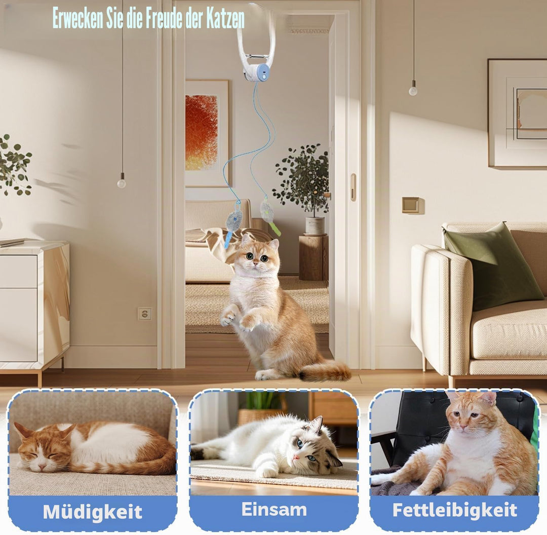 Automatisch Einziehbares Interaktives Spielzeug, Katzenspielzeuge Türrahmen Elektrisch, Elektrisches