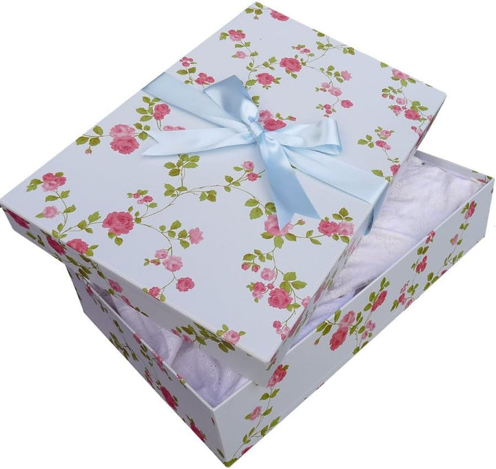 Die Klassische Brautkleidbox AUFBEWAHRUNGSKASTEN (WILD ROSE) 75 x 50 x 15 cm pH-neutrale Materialien