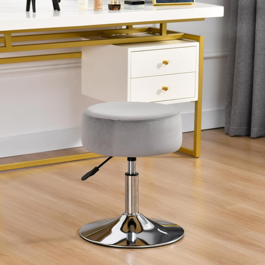 Drehhocker Sitzhocker Hocker RUND höhenverstellbar drehbar aus Kunstleder Farbauswahl Duhome 428S, F