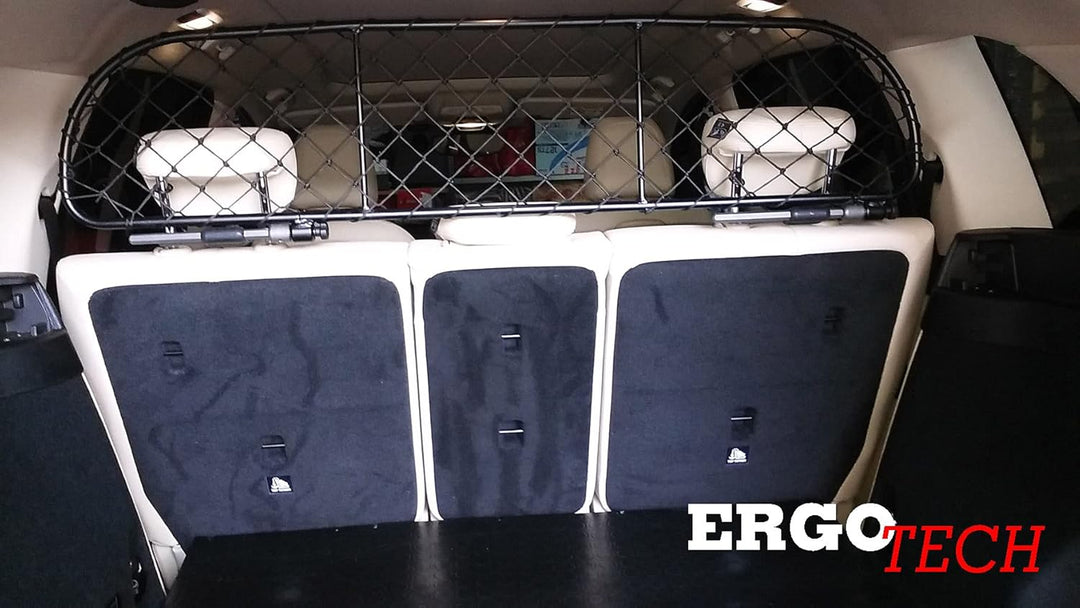 ERGOTECH Trennnetz Trenngitter kompatibel mit BMW 2er Gran Tourer, RDA65-S8, für Hunde und Gepäck