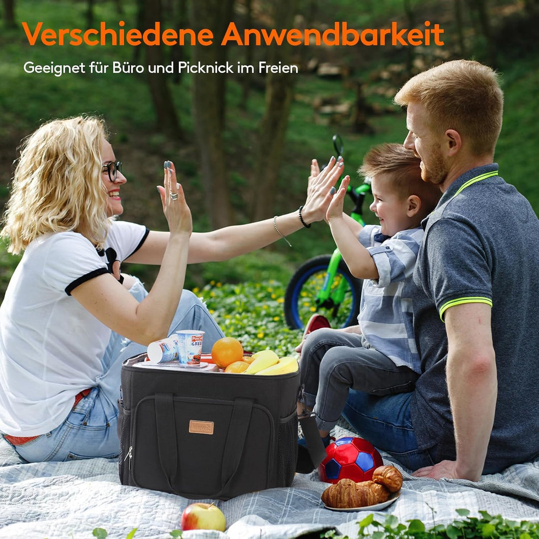 Lifewit Kühltasche Picknicktasche Lunchtasche Mittagessen Tasche Thermotasche Kühltasche Isoliertasc